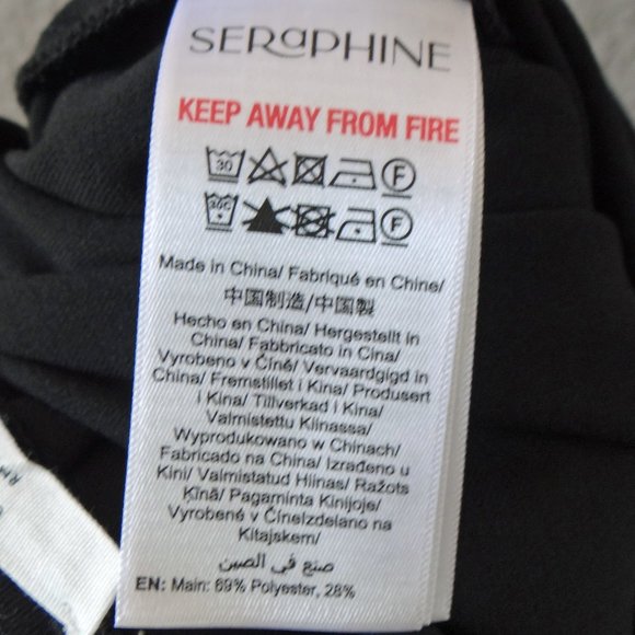 Seraphine Maternity Black Slim Over the Bump Trouser Work Pant Size 14 NWT - Picture 12 of 13